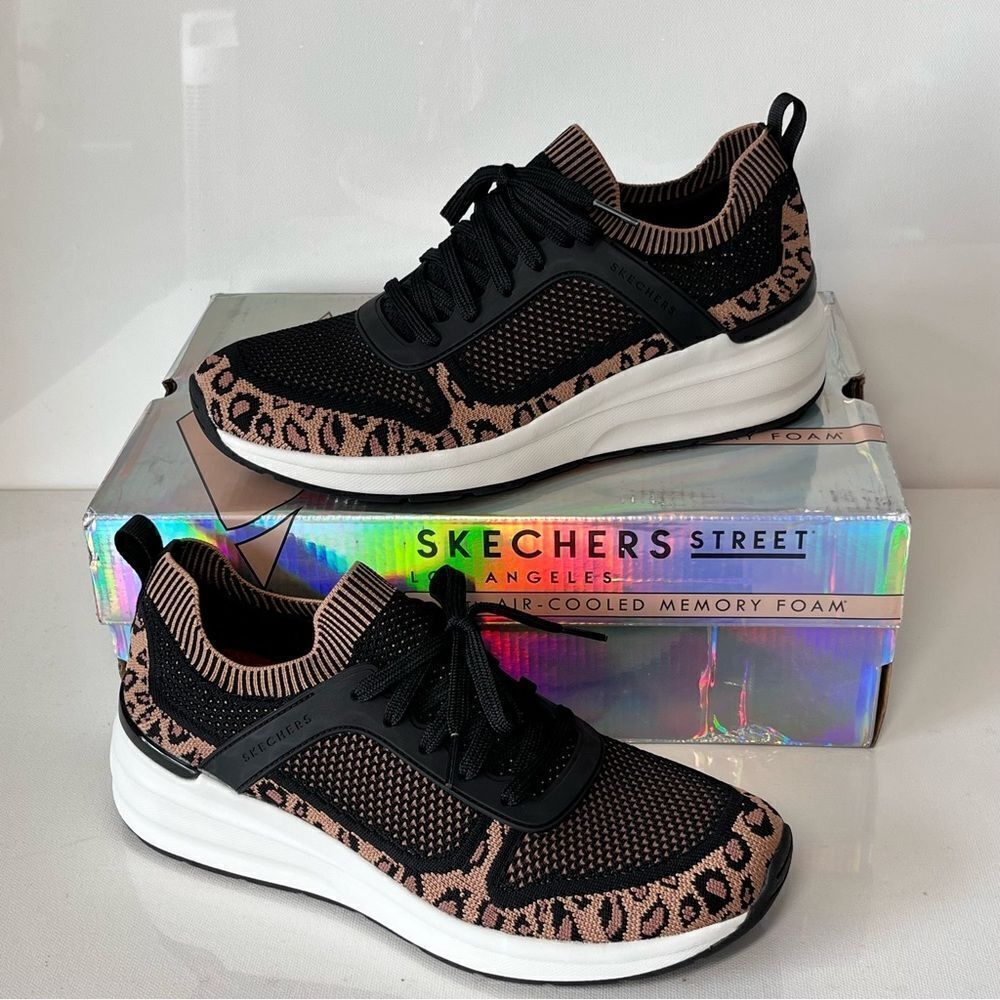 Skechers Billion Cat Cruisers Washable Knit Lace-Up Sneakers